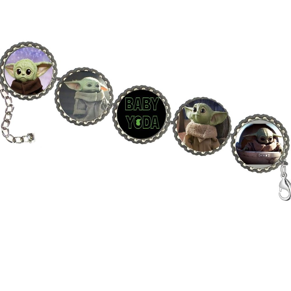 Baby Yoda Inspired fashion  bracelet w/extender